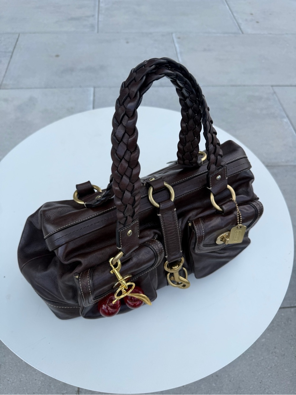 Vintage Coach Legacy Brown Leather Daphne Shoulder Bag - Picture 5 of 12